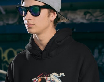 Men's Rocket Man Hoodie Cartoon Hoodie