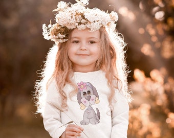 Toddler Cartoon Puppy Sweatshirt: Stylish Fit, Cute Design