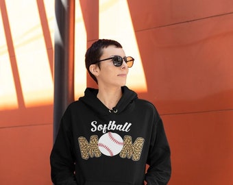 Softball Mom Hoodie: Cotton Sports Hoodie