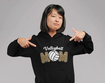 Volleyball Mom Hoodie: Cotton Sports Hoodie Gift