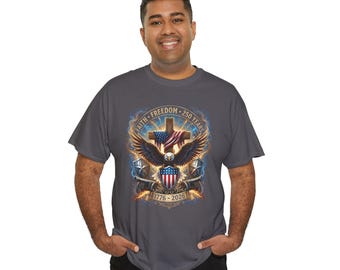 Vaterhaftes Adler Schild Flagge Wappen T-Shirt