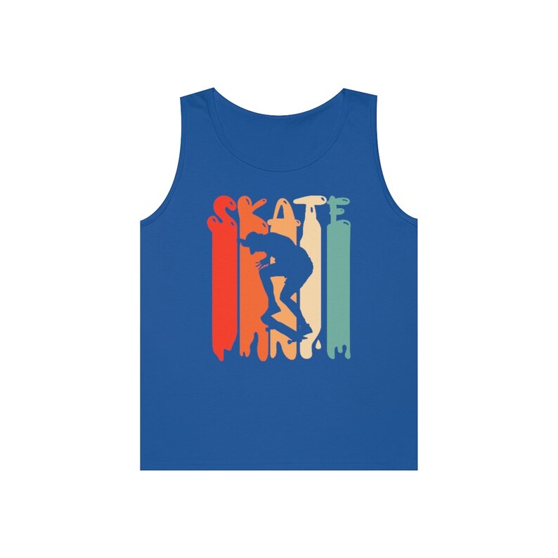 Men's Skater Silhouette Tank Top: Retro Skate Tee bild 6