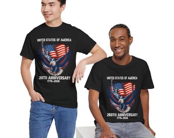 Weißkopfseeadler-Flagge-T-Shirt | USA Eagle Tee