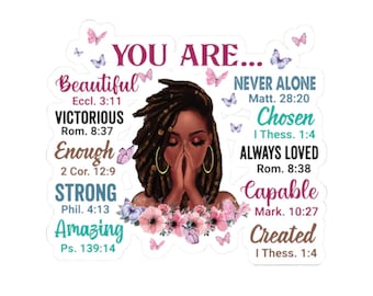 Inspirational Bible Verse Stickers: Motivational Faith Decals