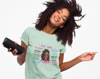 Schwarzes Mädchen-Inspirational T-Shirt