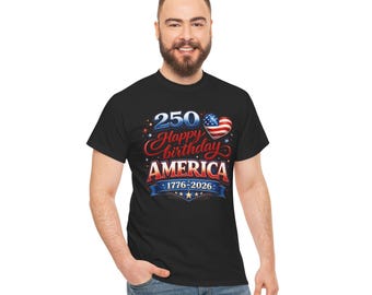 1776-2026 Unabhängigkeitstag-T-Shirt | 250 alles Gute zum Geburtstag Amerika