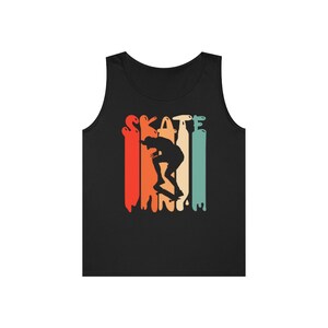 Men's Skater Silhouette Tank Top: Retro Skate Tee bild 4