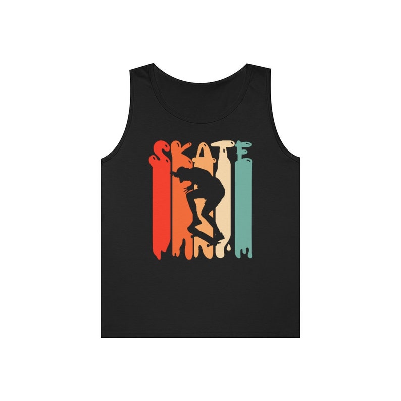 Men's Skater Silhouette Tank Top: Retro Skate Tee bild 4
