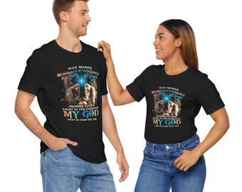 WayMaker Christian Unisex Tee: Inspirational Lion Graphic