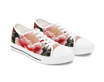Floral Low Top Sneakers: Frühlingsmode, bequemes Gehen