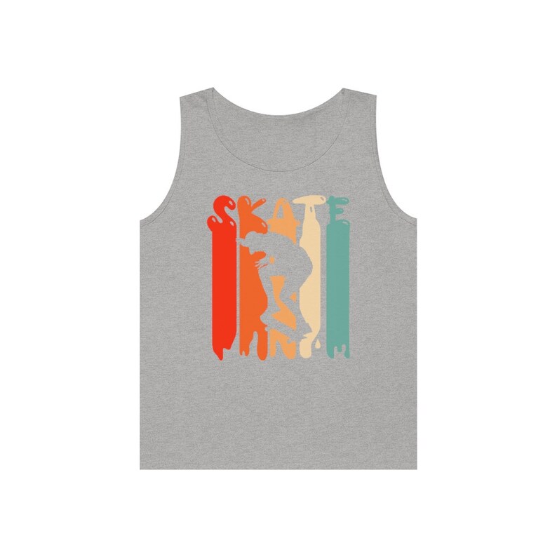 Men's Skater Silhouette Tank Top: Retro Skate Tee bild 8