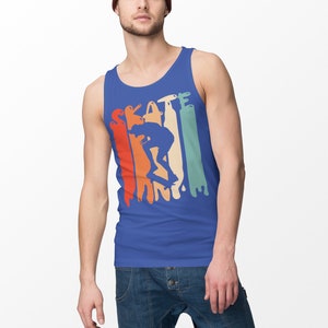 Men's Skater Silhouette Tank Top: Retro Skate Tee bild 2