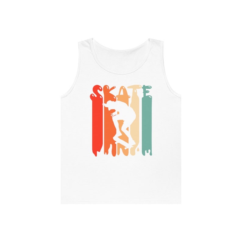 Men's Skater Silhouette Tank Top: Retro Skate Tee bild 7