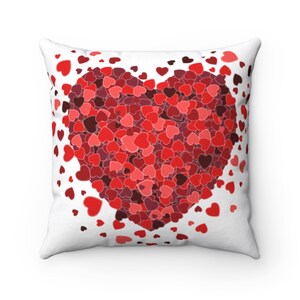 Decorative Pillow Hearts Pillow Romantic Pillow