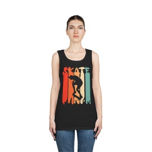 Men's Skater Silhouette Tank Top: Retro Skate Tee bild 5