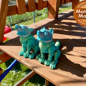 Articulated 3D Printed Wolves | 3D Printed Fidget Toy | Flexi Toy | Articulated Fidget Toy | 3D Dogs wolf | Full articulated | Sensory Toy