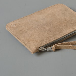 Leather Zip Coin Purse Card Wallet image 5