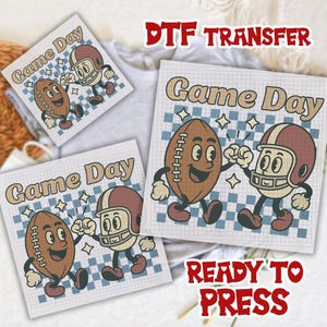 Game Day DTF Transfer for Football, Football Mom Dtf, Football Game Day DTF, Sports Mom Ready To Press