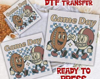 Game Day DTF Transfer for Football, Football Mom Dtf, Football Game Day DTF, Sports Mom Ready To Press