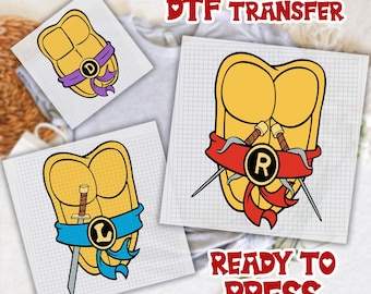 Ninja Turtles Halloween DTF Transfer, Matching Family Dtf, Ninja Dtf, Turtles Dtf, Halloween Ready To Press
