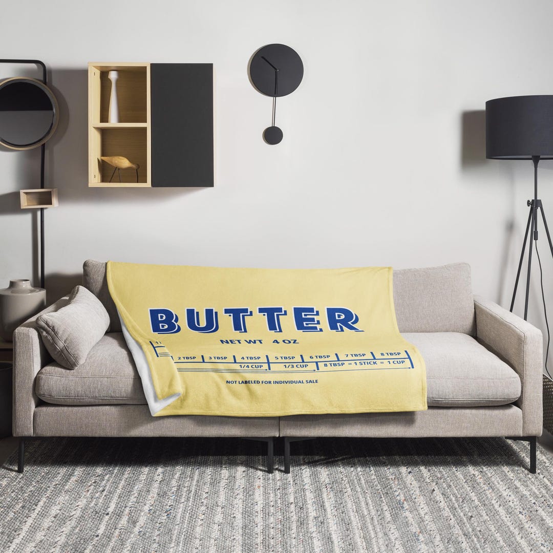 Butter Wrapper Throw Blanket - Etsy