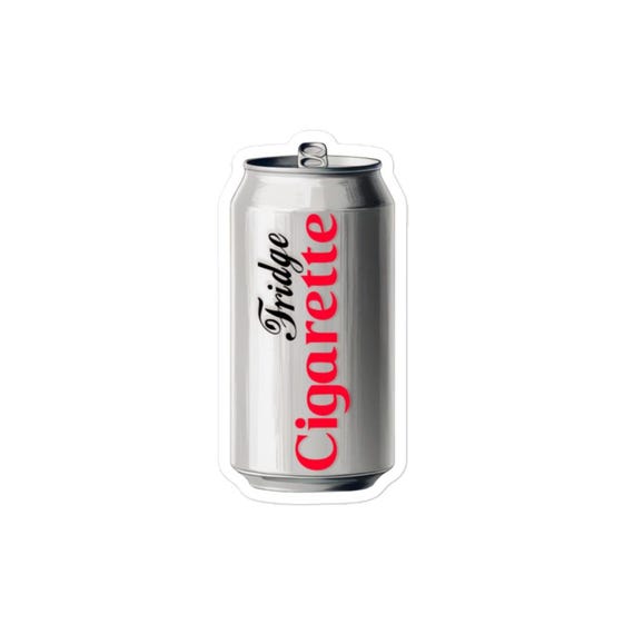 Fridge Cigarette Sticker | Gift for Diet Coke Fan