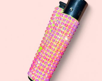Bedazzled Refillable Lighter | Bling Clipper with Rhinestones | Sparkly Gift for Her | Custom Aesthetic Lighter