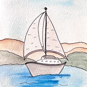 Set of 4 By the Sea