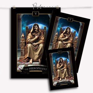 Lo Ierofante Poster- Giordano Bruno | Tarocchi Eretici