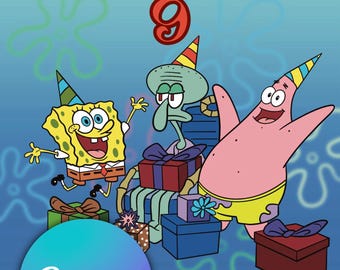 Editable Sponge Birthday Invitation Template | Party Invitations | Printable Sponge Bob Invite | Digital Kids Invite | Instant Download