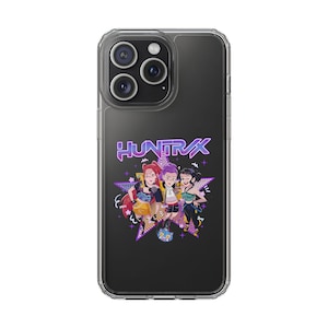 Retro Kpop Huntrix Phone Case, Kpop Hunters Case, Mira Rumi Zoey Case, Derpy Tiger Case, Kpop Parody Huntrix Merch, Gift for Saja Boys Fan