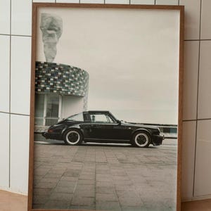 Vintage Porsche 911 Poster Digital Download,Retro Porsche Print,Porsche Wall Art,Black and White Old Porsche Print,Porsche Gifts,Iconic Cars