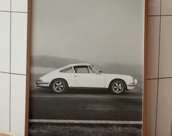 Porsche 911 Turbo Poster, Vintage Car Poster, Hypebeast Wall Decor, Black and White Wall Art, Photography Prints, Museum Quality Art Print