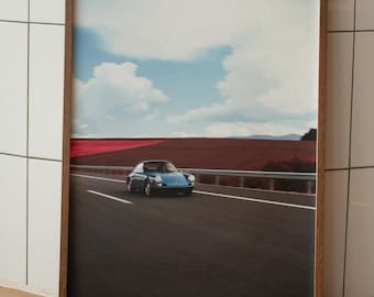 Porsche 911 Print, Racing Porsche Digitale Wandkunst, Vintage Auto Poster, Automobil Wandkunst, Deutsches Auto Wandkunst, Altes Geld Plakat, Auto Kunst