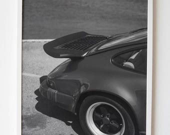 Classic Porsche 911 Poster, Vintage Car Poster, Porsche 911, Sports Car Wall Art, Gift for Him, Vintage Black and White Photography Print