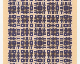 Skathi - Relief Print - Letterpress Dice Print