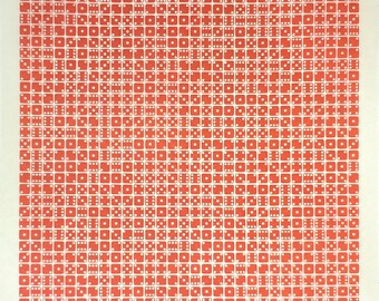 Lysithea - Letterpress Dice Print - Relief Print