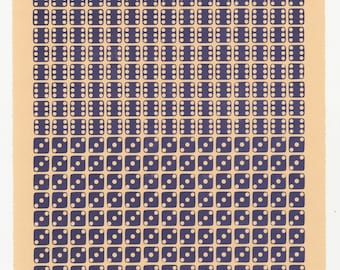 Hyperion - Letterpress Dice Print - Relief Print