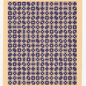 Rhea - Letterpress Dice Print - Relief Print