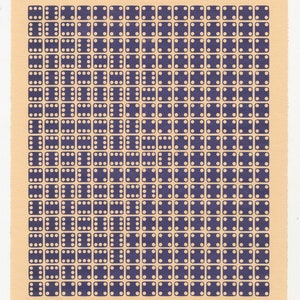 Telesto - Letterpress Dice Print - Relief Print