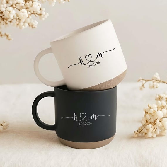 Personalized Mr & Mrs Coffee Mug, Custom Mr Mrs Coffee Mugs, Husband and Wife Mugs, Mr and Mrs Mug, New Bride and Groom Mug, Couple Mug Gift
