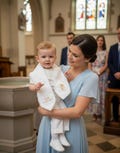 Personalized Cotton Baptism Stole Scarf with Embroidered Cross,Dove, Name & Date,Christening Godparent Gift,Blessing Boy\/Girl Ivory shawl product logo