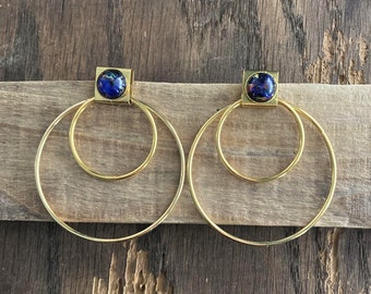 MILKY WAY HOOPS | Gold Hoop Earrings | Unique Gold Statement Earrings | Gold Hoops | Unique Gift Idea