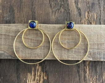 MILKY WAY HOOPS | Gold Hoop Earrings | Unique Gold Statement Earrings | Gold Hoops | Unique Gift Idea