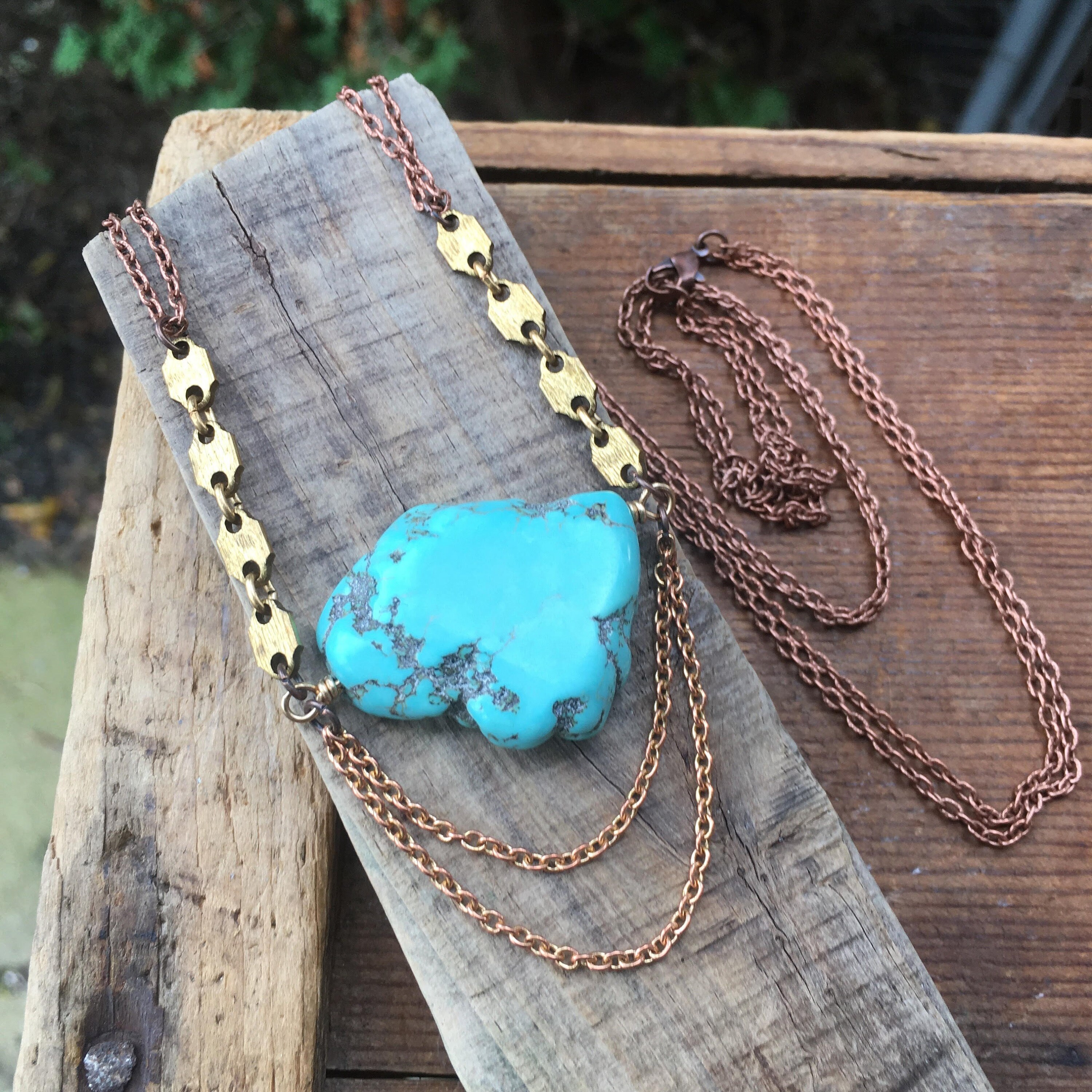 turquoise jewelry / turquoise necklace / handmade jewelry / Etsy