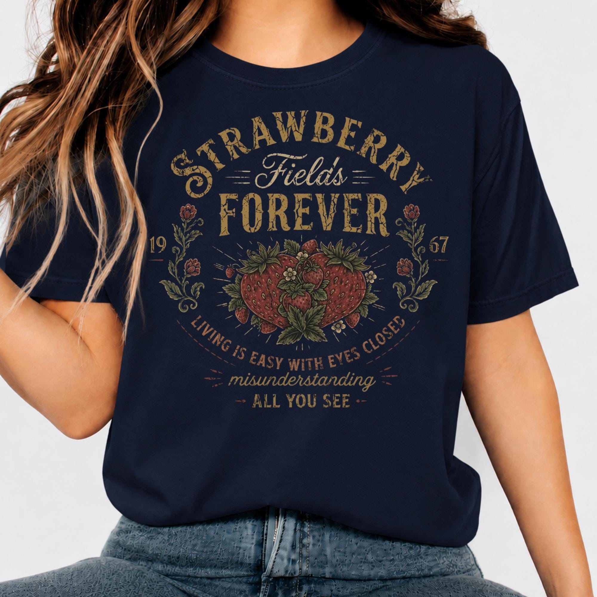 Beatles Strawberry Fields Shirt - Etsy