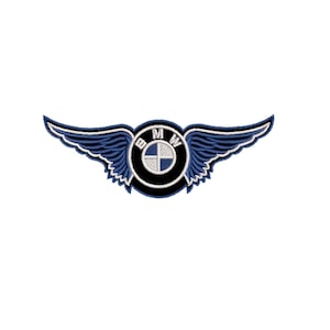 Patch brodé avec logo de moto Wing Motorcycle