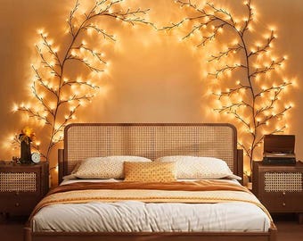 Willow Vine Lights 9.5ft 160 LED Wall Decor | Enchanted Branch Fairy String Lights