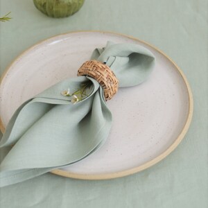Linen napkins set 2, Pastel wedding linen napkins, linen napkins for holiday