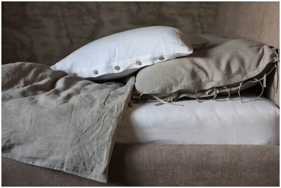 Natürliche Leinen Bettwäsche-Set, Bio stonewashed Bettwäsche, Bettwäsche, Leinen Bettwäsche Set, Bettbezug, Kopfkissenbezug, Leinen gewaschen Natürliche Leinen Bettwäsche-Set, Bio stonewashed Bettwäsche, Bettwäsche, Leinen Bettwäsche Set, Bettbezug, Kopfkissenbezug, Leinen gewaschen